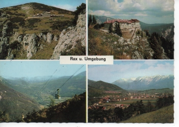 Ansichtskarte Rax u. Umgebung
